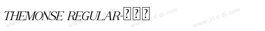 TheMonse Regular字体转换
